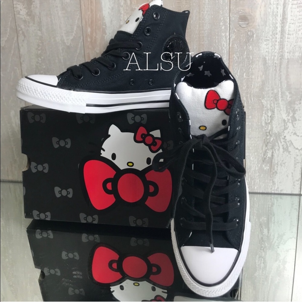 Converse & Hello Kitty Ctas HI Black Kid’s - Picture 4 of 8